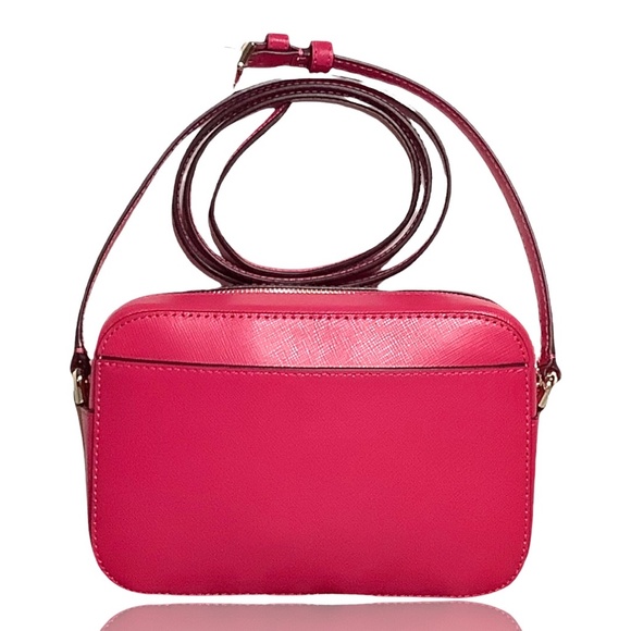 Kate Spade Staci Mini Camera Bag Crossbody, Pink Ruby, NEW WITH TAGS - Picture 4 of 13